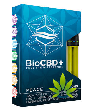 Combo Pack: I AM PEACE CBD Vape Cartridge and Battery – 500 MG