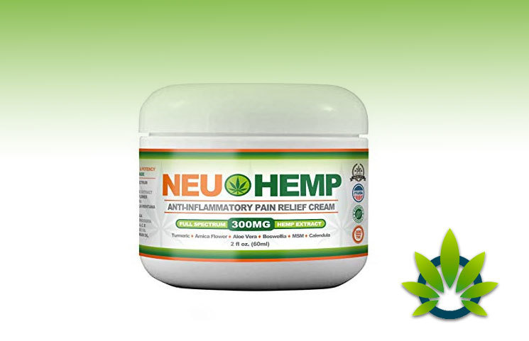 NeuHemp Anti-Inflammatory Pain Relief Cream With Full Spectrum Hemp Extract