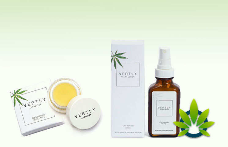 VERTLY Hemp CBD Infused Lip Balm, Relief Lotion, Bath Salt Topical Skincare Products