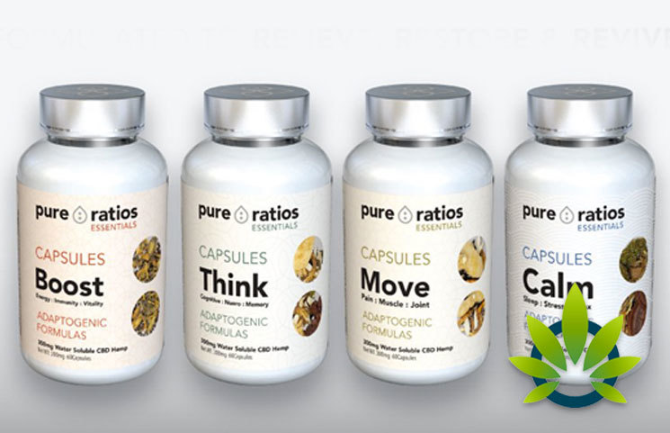 Pure Ratios’ Launches New CBD Hemp Product Line; Move, Calm, Think and Boost