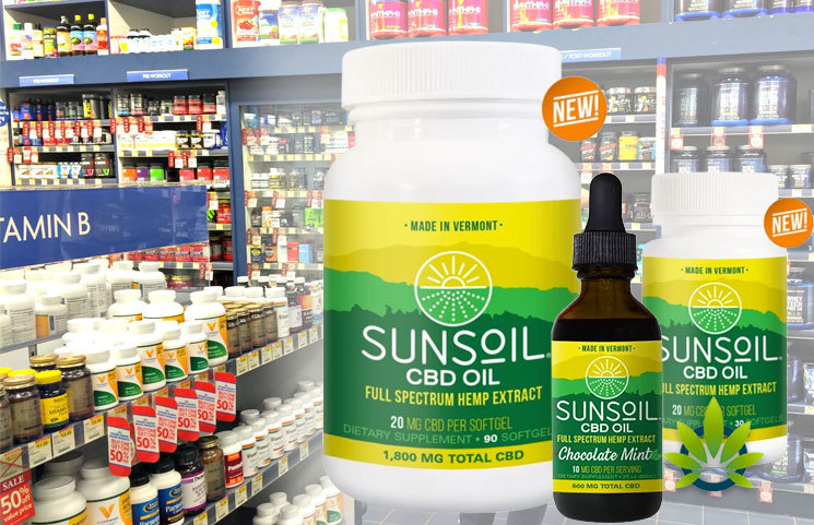 Sunsoil CBD Products Now at The Vitamin Shoppe, Fresh Thyme, Earthfare and Lucky's Markets