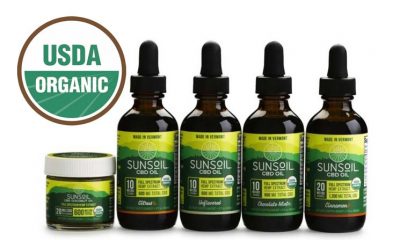 The USDA Lists Sunsoil As A Certified Organic Producer of Full-Spectrum CBD Oils