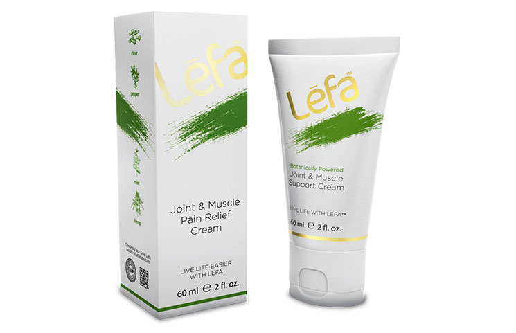 Lēfa Joint and Muscle Pain Relief Cream: Botanical CBD Hemp Extract