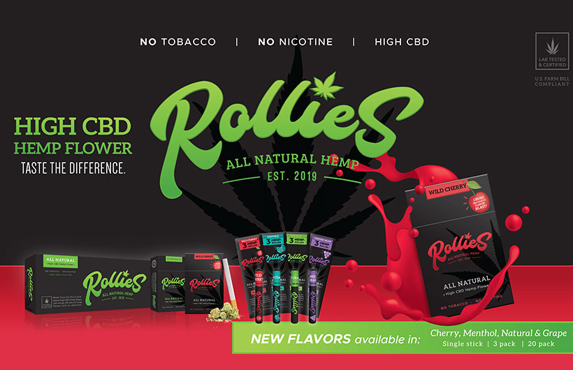 Rollies Adds New Flavors of All-Natural Hempettes Pre-Rolls